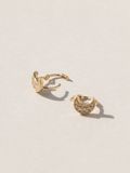 14K Moon mini huggie 