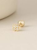  14K Lucky Leaf Piercing 