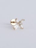  14K Elegant Cross Internal flatback 