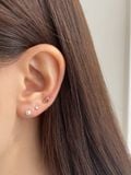  14K Each Heart labret piercing 