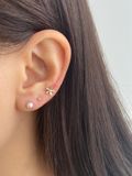  14K Bouquet Flower labret piercing 