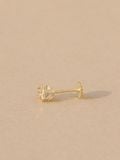  14K Muse Shining Ball labret piercing 