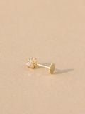  14K Muse Shining Ball labret piercing 