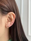  14K Muse Shining Ball labret piercing 