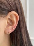  14K Muse Shining Ball labret piercing 