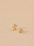  14K Bouquet Flower labret piercing 