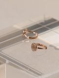  14K Petite Coin mini huggie 