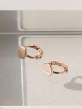  14K Petite Coin mini huggie 