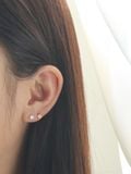  14K Petite Coin mini huggie 
