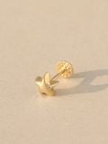  14K Lara Star labret piercing 