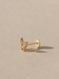  14K Gold Butterfly labret piercing 
