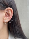  14K Shining cubic piercing (4 chấu) 