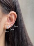  14K Shining cubic piercing (4 chấu) 