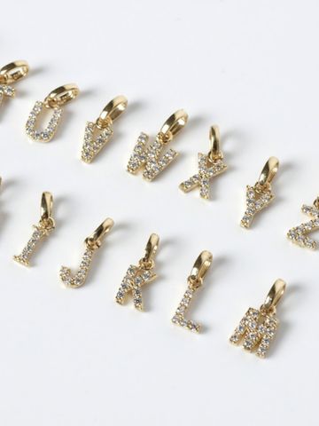  14k Alphabet pendant 