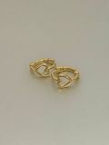  14K heart one touch ring earrings (mini) 