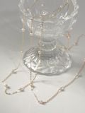  14K mini pearl necklace chain 