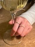  14K Engraved flat ring (bản 2.6mm) 