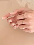  14K Engraved flat ring (bản 2.6mm) 