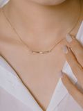  14K Gold bar necklace 