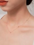  14K Dancing heart necklace 