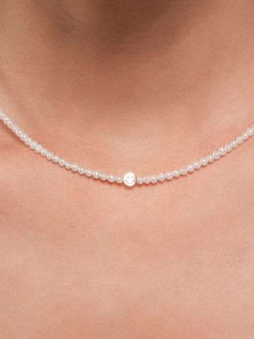  14K Pearl Smile necklace 