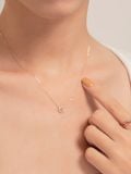  14K Ribbon necklace 