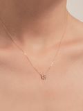  14K Ribbon necklace 