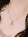  14K Double Heart Necklace 