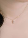  14K Mini Cross Necklace 