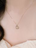  14K Heart drop necklace 