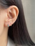  14K Oval cubic piercing 
