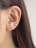 14K Blue fish piercing 