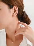  14K Pink cabochon piercing 