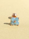  14K Baby blue flower piercing 