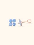  14K Baby blue flower piercing 