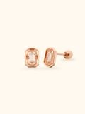  14K Rectangle cubic piercing 