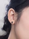  14K Black square piercing 