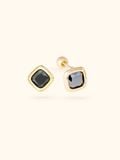  14K Black square piercing 