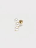  14K Triple pearl piercing 