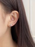  14K Pearl flower piercing 