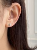  14K Pearl flower piercing 