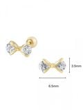  14K Cubic bow tie piercing 