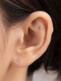  14K Cubic bow tie piercing 