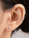  14K Cubic Lotus piercing 