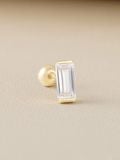  14K Rectangle cubic piercing 