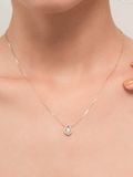 14K Crystal drop necklace 