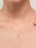  14K Crystal drop pendant 