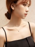  14K Crystal drop pendant 