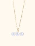  14K Triple pearl necklace 