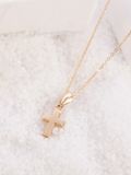  14K dainty Cross pendant 